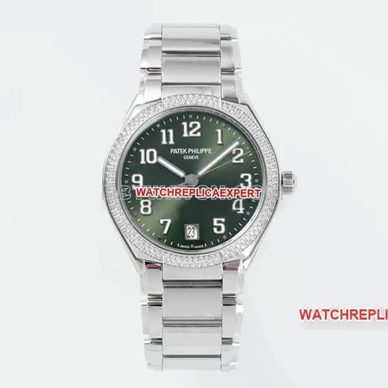 PPF FactoryPatek Philippesuper clonegreen dial7300/1200A-011braceletlive photos