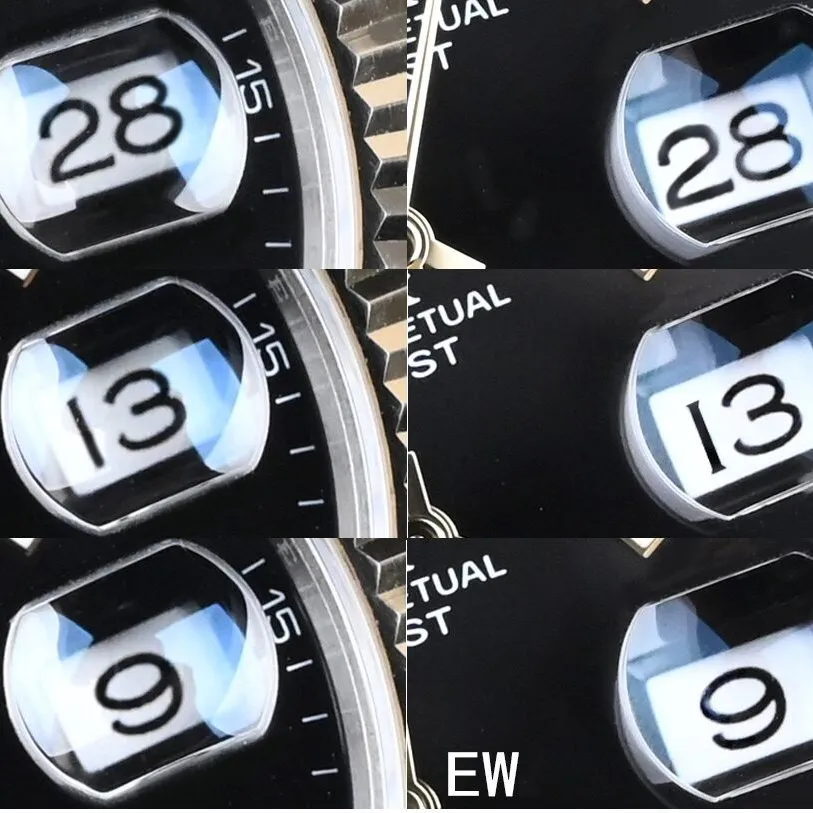 EW log true and false comparison evaluation Rolextop-tier table appearance comparison chart