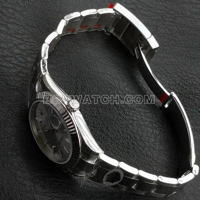 WKD Factory Watch Rolex Datejust 41mm Silver Dial 126331 Side Real Shot."