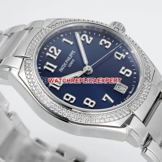 PPF FactoryPatek Philippe1:1super cloneblue dial7300/1200A-001front live photo
