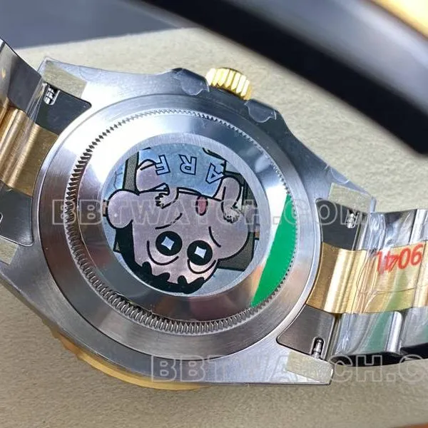 Rolex watch ARF FactorySubmariner41mm gold blue Submariner3235movementside live photo