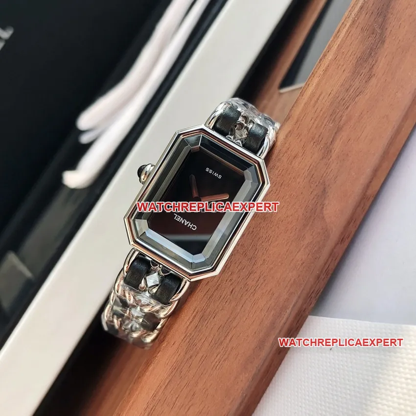 Chanel1:1top-tier black dial leather chain braceletletH0451caseback live photo