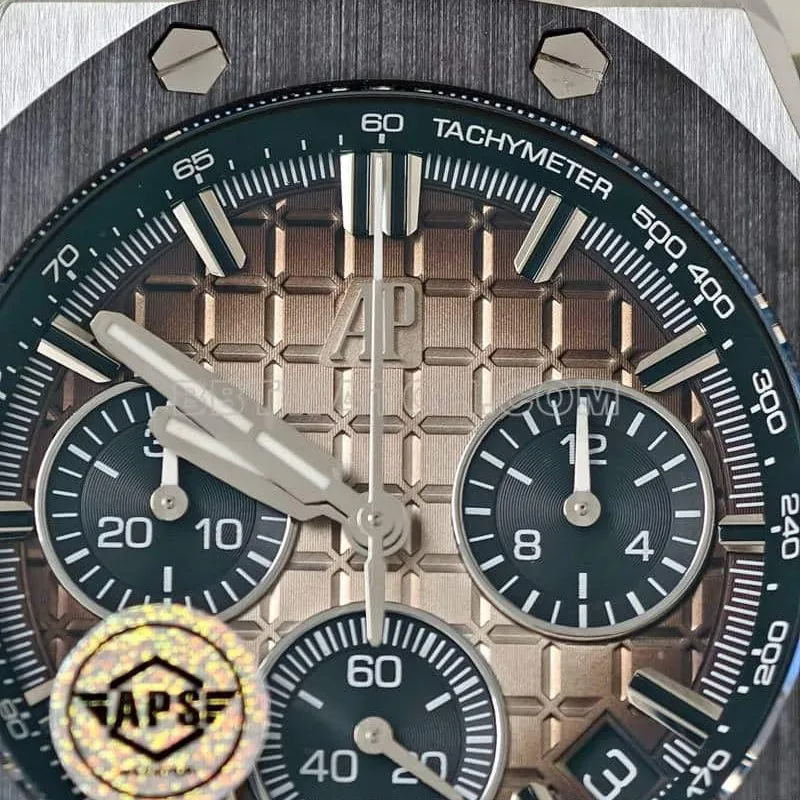 APS factory Audemars PiguetRoyal Oak offshore type 1:1super smoked light brown plate 26420braceletlive photos