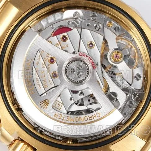 collectible watch RolexJF factory Daytonawhite dialyellow gold case 4131 mechanical steel braceletbraceletlive photos