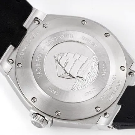 8F factory Vacheron Constantintop-tier watch Overseas series men's black dialsteel braceletautomatic movement watch front view