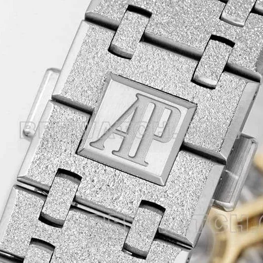 APS factory Audemars PiguetRoyal Oaktop-tier 1:1super gray plate chronograph frost gold 26240caseback live photo