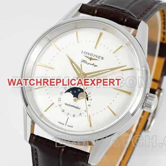 APS factory Longines classic replicatop-tier 1:1high-quality replicaguilloché dialmoon phaseL4.815.4.78.2side live photo