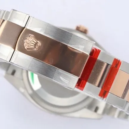 EW FactoryRolextop-tier automatic movement men's gray plate steel braceletDatejust36 series watch front view
