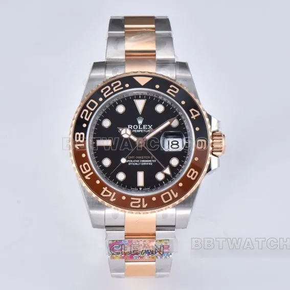 Factory C RolexGMT-Master1:1top-tier root beer ring m126711chnr-0002clasplive photos