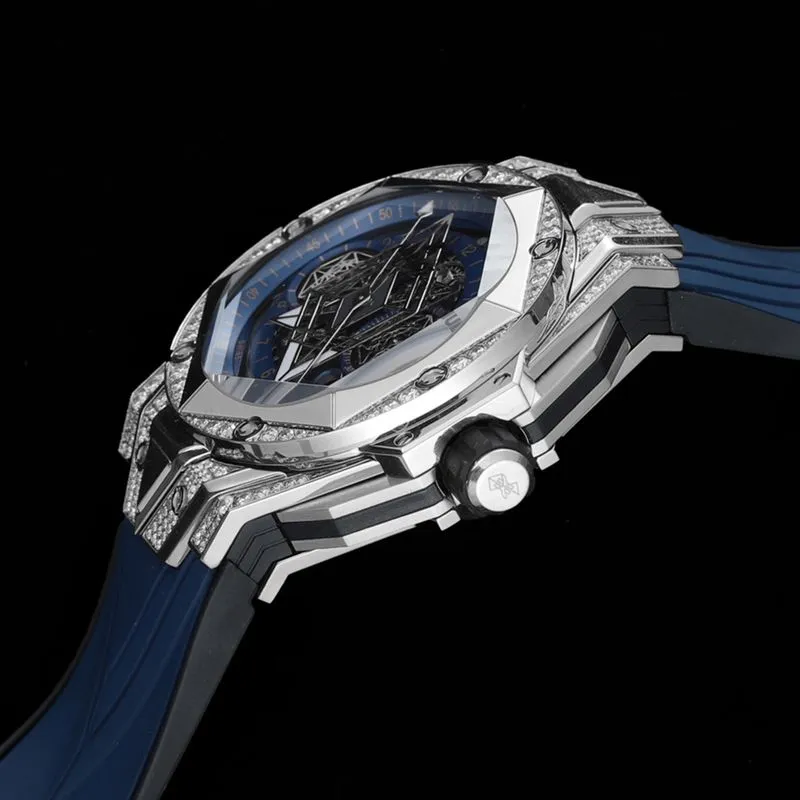 HublotHublotreplica watch new BigBangSangBleuII tattoo men's mechanical watch front view