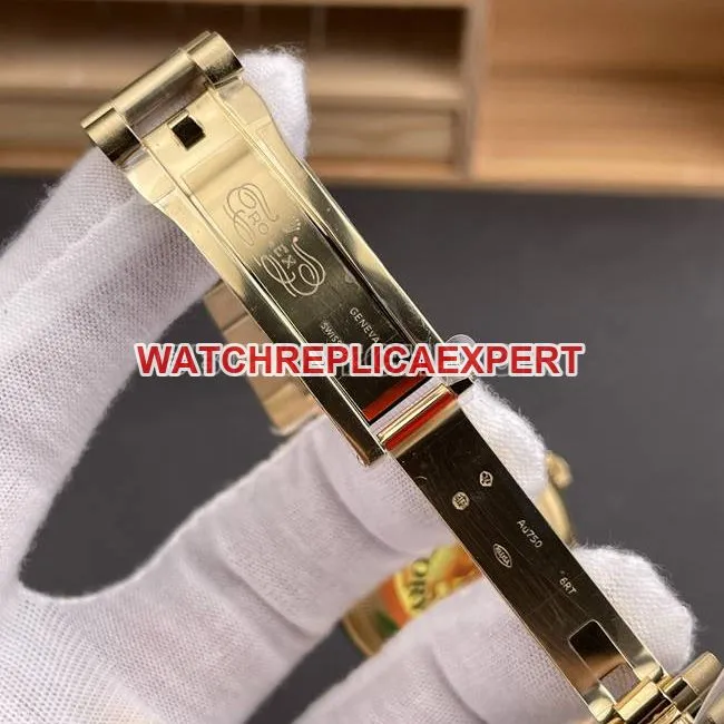 collectible watch QF factory Day-DateRolex gold plate yellow gold2836 mechanical 36mmclasplive photos