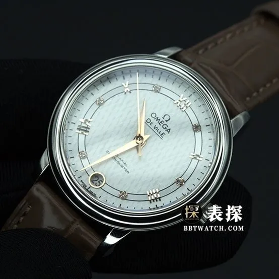 UVS FactoryOmega De Ville 424.10.33.20.52.001top-tier 1:1high-quality watch ladies white dialleather strap model pictures and price caseback live photo