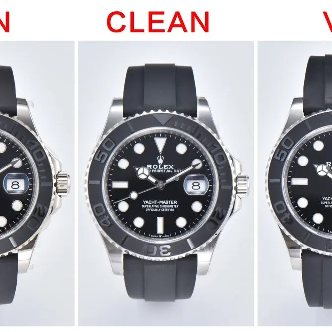 C Factory Yacht Master White Gold Authentic and Fake Comparison Evaluation Rolextop-tier Table Clasp Comparison Chart