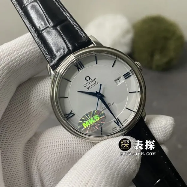 MKS FactoryOmega De Ville watch men's white dialleather strap model pictures and prices side live photo