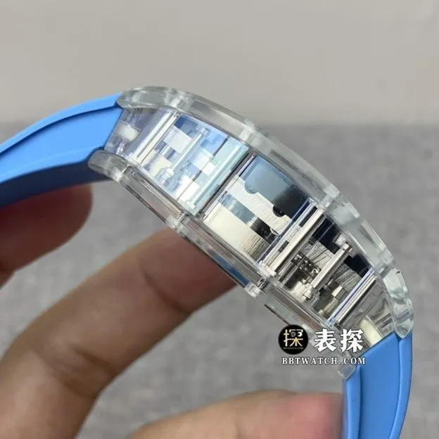 JB factory Richard Mille men's RM 53-02top-tier 1:1high-quality watch men's hollow disc rubber model pictures and prices side live photo