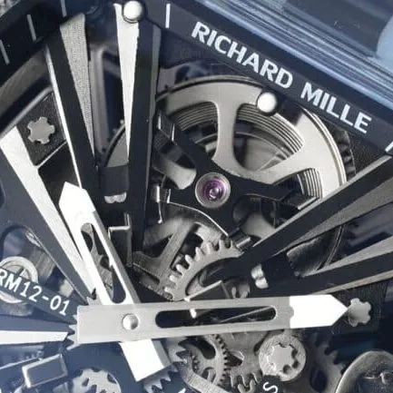 top-tiersuper cloneRichard Mille reproduces the legendary extraordinary sports qualityRM12-01tourbillonsapphire crystal transparent version detail shots