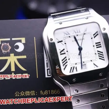 Cartier Santos watchgf factory review side view