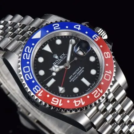 top-tier replicaＶblack dialRolexGMT-Master full series watch movement picture