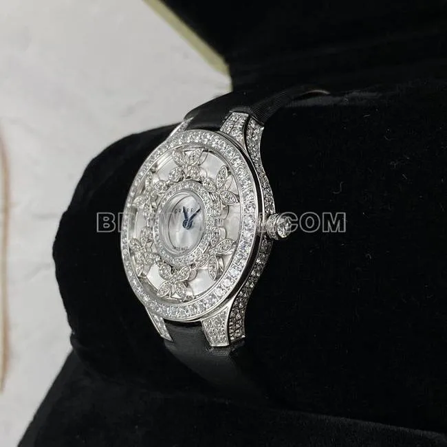 1:1replica watch Graf VCA factory sapphire crystaldiamond33mmquartz movementfront live photo