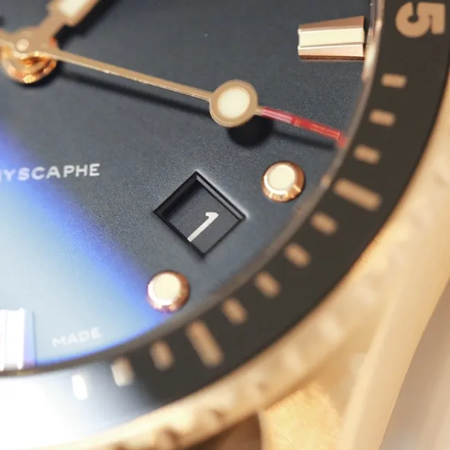 GF Factorytop-tier watch Blancpain men's black dial black belt nylon belt fifty fathom series watch detail shots