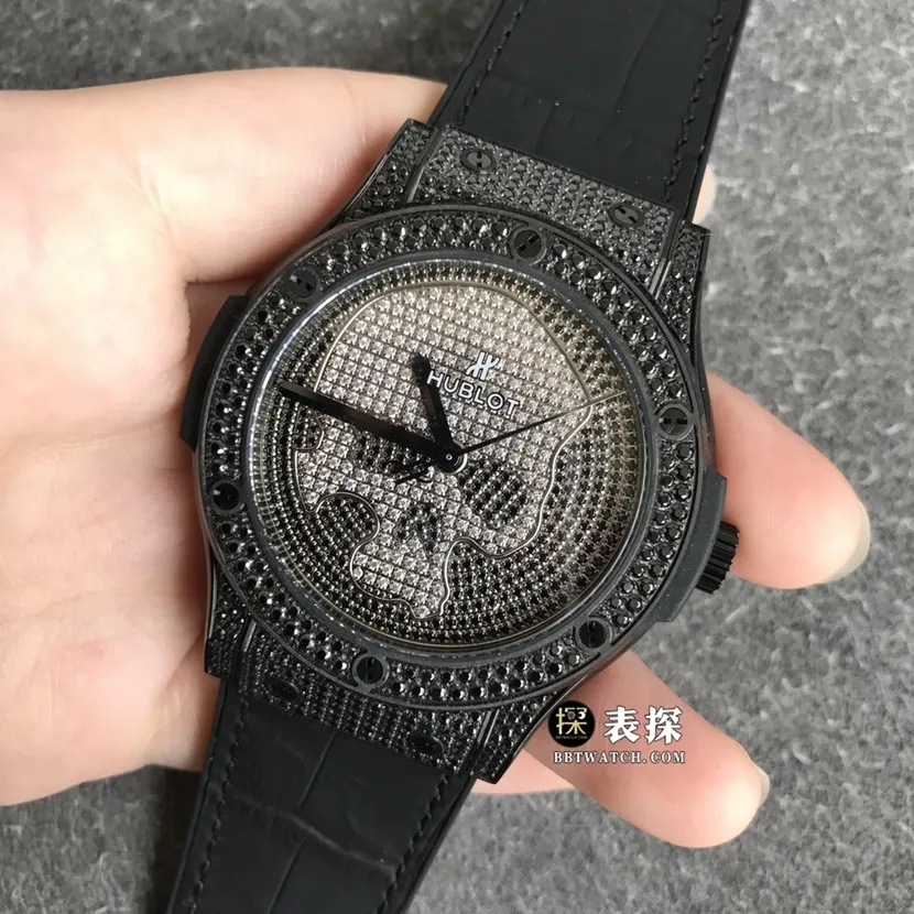 WWF Classic Fusion Hublot Watch Skull Plate Belt Model 542.ND.9100.LR.1700.SKULL Buckle Chart