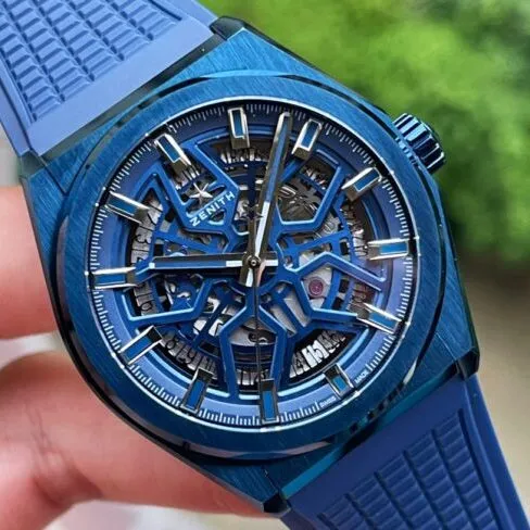 top-tier replicaLF Zenith blue dialDEFY series new upgraded version of men's watch bracelet picture