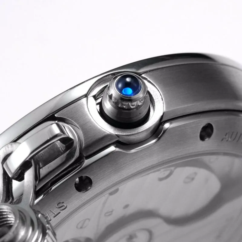 Cartier Pasha series ladies' full-automatic mechanical watch, white dial, detailed images of top collectible watches.