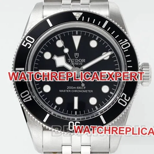 Tudor Watch ZF Factory Biwan Black Plate 41mm Steel Strap Model M7941A1 Front View