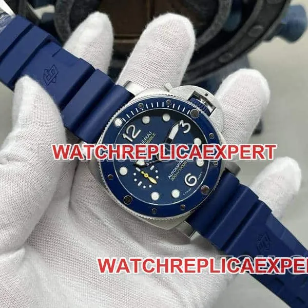 VSPanerai stealth top-tier 1:1super cloneblue dialPAM01676braceletlive photos