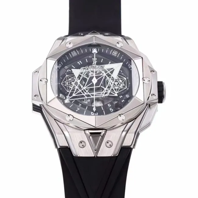 Big factory high-quality replicaBBF extreme replicaHublot watch black dial Hublot's most popular brand new tattoo second generation watch side view