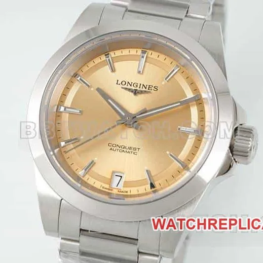 AF FactoryLongines Concas 1:1super gold plate L3.430.4.62.6side live photo