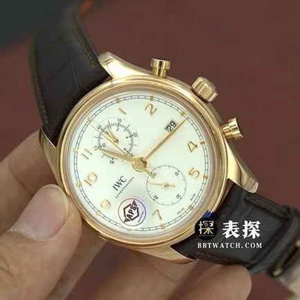 APS factory Portuguese Universal collectible watches silver white panda disk mechanical strap models IW390301