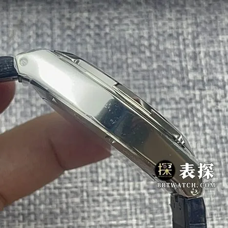 BBR factory Vacheron Constantin top-tier watch men's blue dialtourbillonleather strap model side live photo