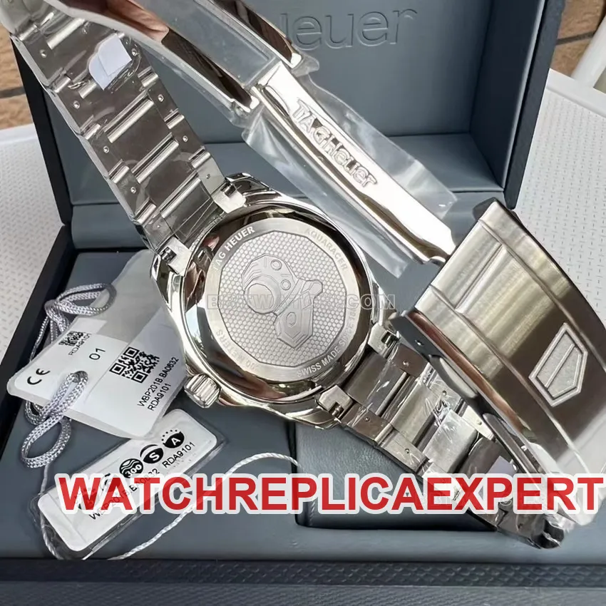TAG Heuer Aquaracer top-tier 1:1high-quality replicablack dialsteel bracelet model WBP201A.BA0632caseback live photo