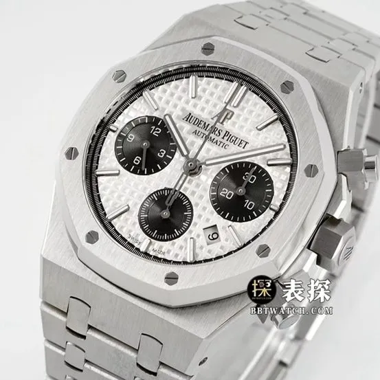 IPFRoyal OakAudemars Piguet1:1replica watch silver panda plate steel bracelet model 26331ST.OO.1220ST.03side live photo