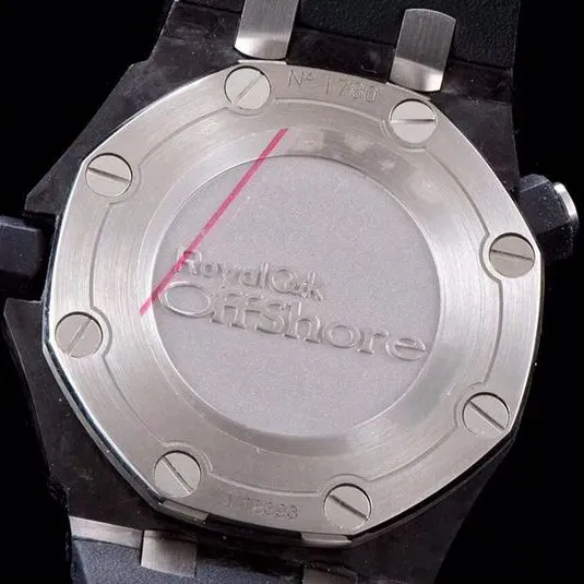 Audemars Piguet Top collectible watches 15706 Series Men's Mechanical Watch with Ceramic Bezel and Black Plate Front View
