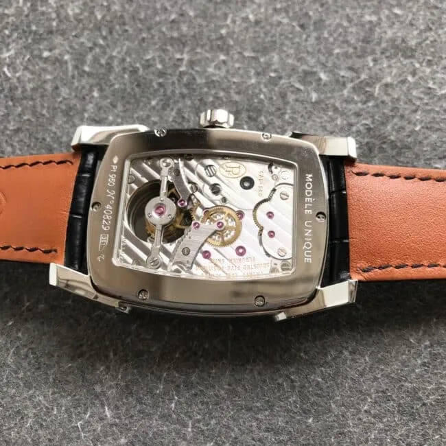 Parmigiani Fleurier top-tier watch tourbillon men's square watch side view