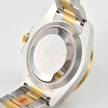 CLEAN Factory Rolex top-tier watch men's black dial gold belt top-tier mechanical watch side view