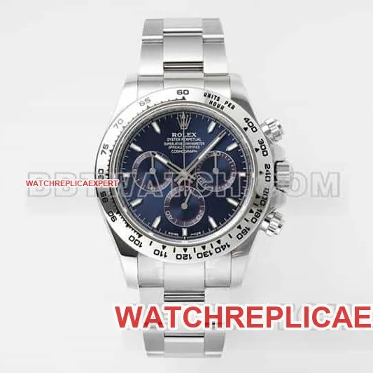 APS factory Rolex Daytona1:1top-tier replicablue dialsteel bracelet model 116509caseback live photo
