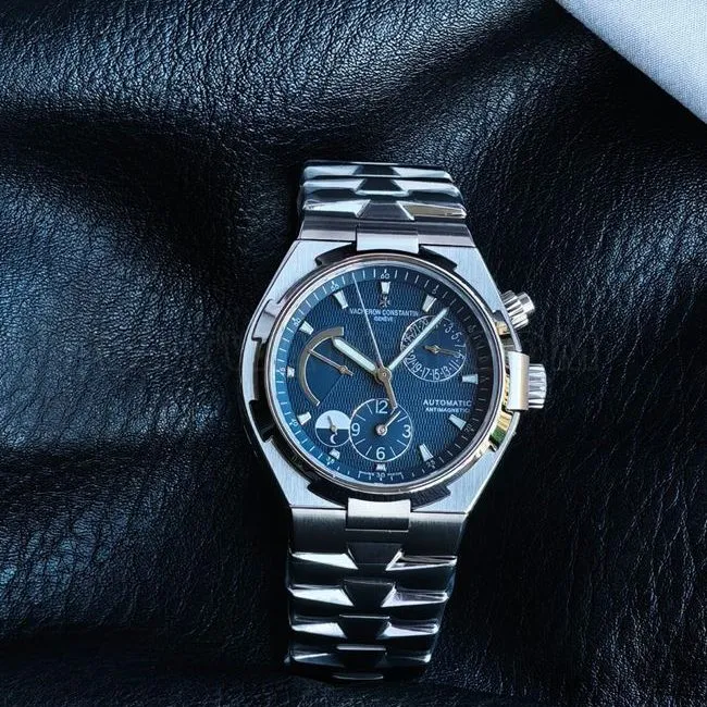 watch KR factory Vacheron Constantin across the world blue dial47450front live photo