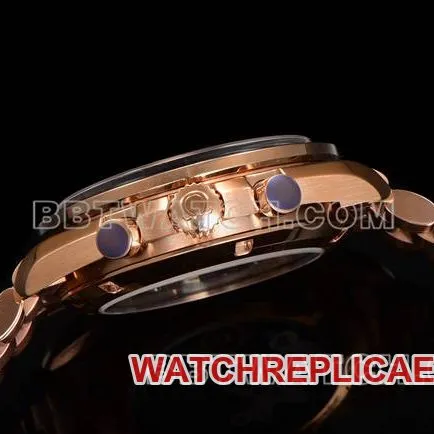 top-tier watch Speedmaster N1 factory Omegablack dialrose goldsteel bracelet model side live photo