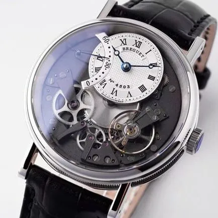 Breguet 7097BB/G1/9WU's platinum artistry