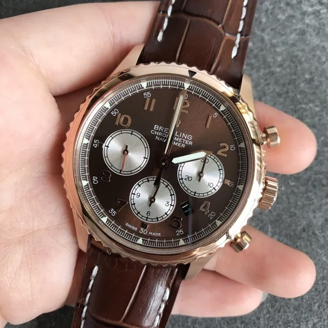 Breitling Pilot 8 Series Belt Watch: Wide