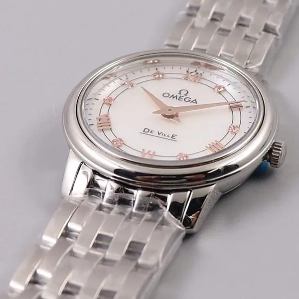 Omega Super A Die Fei Ladies Watch Quartz Series Watch 27.4mm Side View
