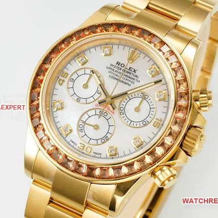 1:1replica watch RolexPPM factory Daytona mother-of-pearl moissanite diamond bezelside live photo
