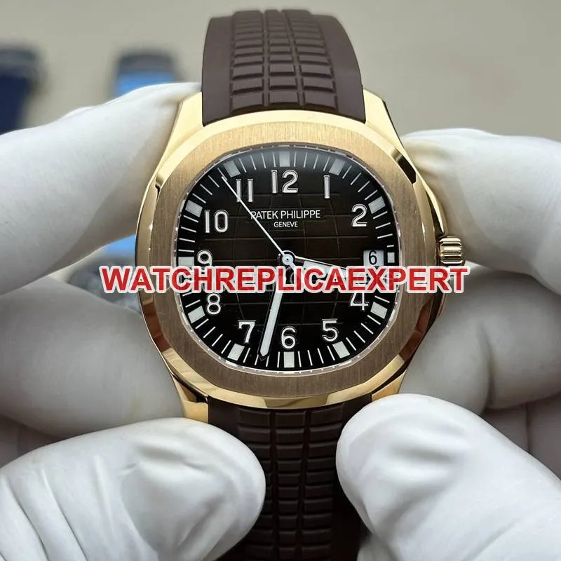 Patek Philippe collectible watch BBF factory grenade rose gold dark brown plate brown rubber model 5167Rbraceletlive photos