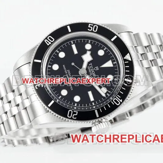 Tudor Watch ZF Factory Biwan Black Plate 41mm Steel Strap Model M7941A1 Side Actual Picture