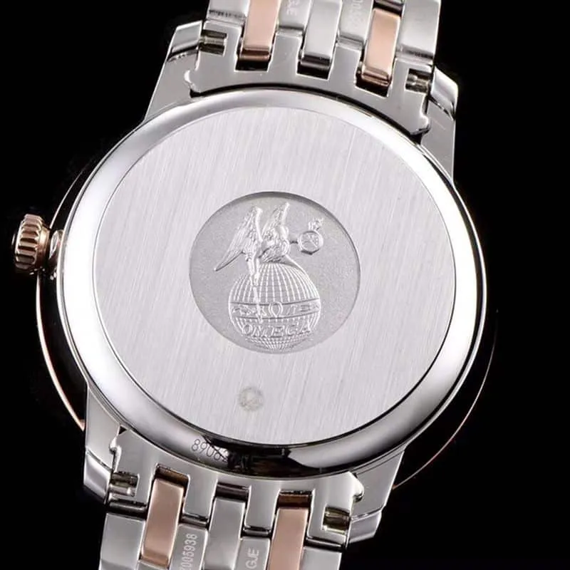 Omegahigh-quality watch De Ville series men's mechanical ultra-thin watch rose goldsteel bracelet picture