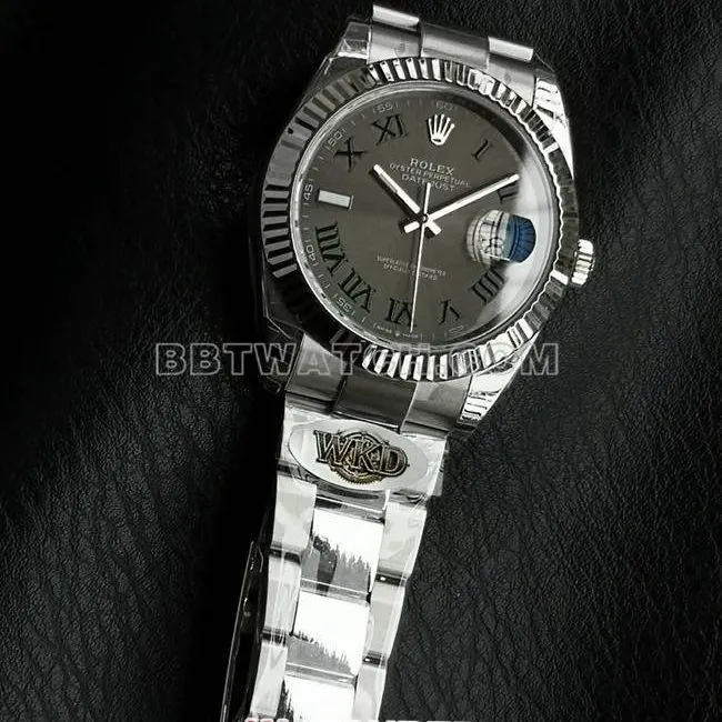 collectible Watch WKD Factory Datejust Rolex 41mm Gray Dial 126331 Side Real Shot