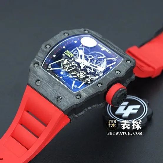 ZF FactoryRichard MilleRM035-2top-tier 1:1high-quality watch men's hollow disc rubber model pictures and prices braceletlive photos